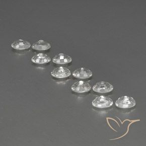 Gemme di Zircone Bianco naturale da 7.78 ct, Ovale, VVS-VS
