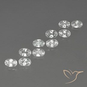 Gemme di Zircone Bianco naturale da 7.85 ct, Ovale, VVS-VS