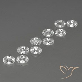 Gemme di Zircone Bianco naturale da 7.91 ct, Ovale, VVS-VS
