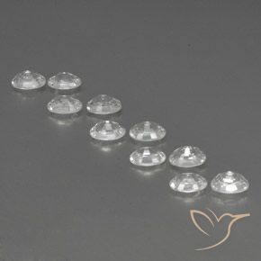 Gemme di Zircone Bianco naturale da 8.12 ct, Ovale, VVS-VS