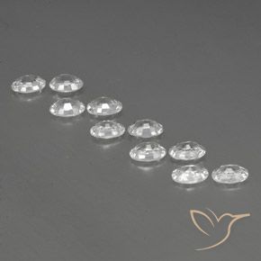 Gemme di Zircone Bianco naturale da 6.93 ct, Ovale, VVS-VS