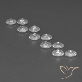 Gemme di Zircone Bianco naturale da 8.11 ct, Ovale, VVS-VS