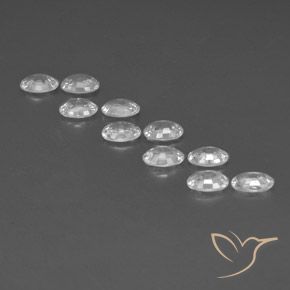 Gemme di Zircone Bianco naturale da 6.75 ct, Ovale, VVS-VS