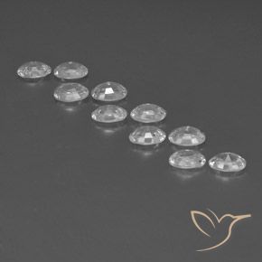 Gemme di Zircone Bianco naturale da 7.41 ct, Ovale, VVS-VS