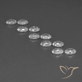 Gemme di Zircone Bianco naturale da 6.86 ct, Ovale, VVS-VS