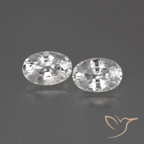 1.68ctw Naturale Bianco Zircone, Ovale, VVS