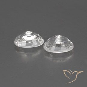 Gemme di Zircone Bianco naturale da 1.68 ct, Ovale, VVS