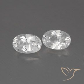Gemme di Zircone Bianco naturale da 1.75 ct, Ovale, VVS