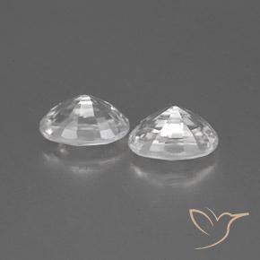 Gemme di Zircone Bianco naturale da 1.67 ct, Ovale, VVS
