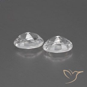 Gemme di Zircone Bianco naturale da 1.66 ct, Ovale, VVS