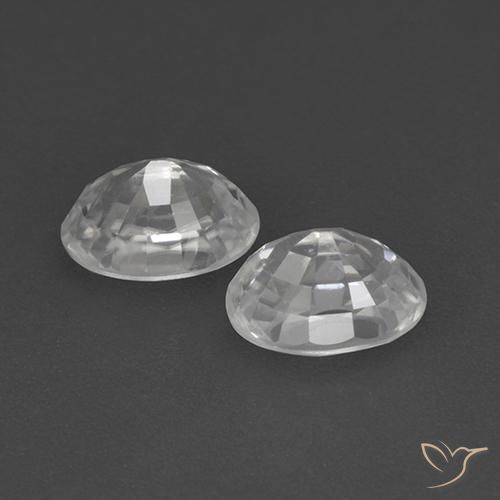 Gemme di Zircone Bianco naturale da 1.76 ct, Ovale, VVS