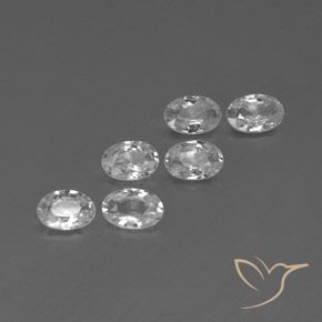 Gemme di Zircone Bianco naturale da 3.75 ct, Ovale, VVS-VS