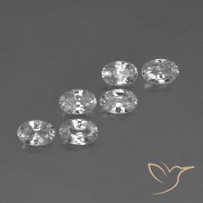 Gemme di Zircone Bianco naturale da 4.38 ct, Ovale, VVS-VS