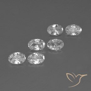 Gemme di Zircone Bianco naturale da 4.18 ct, Ovale, VVS-VS