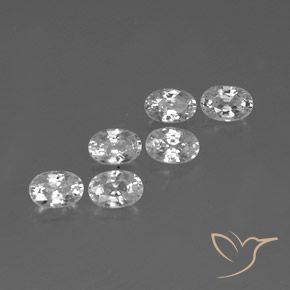 Gemme di Zircone Bianco naturale da 4.83 ct, Ovale, VVS-VS