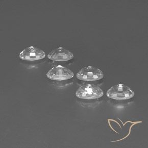 Gemme di Zircone Bianco naturale da 4.83 ct, Ovale, VVS-VS