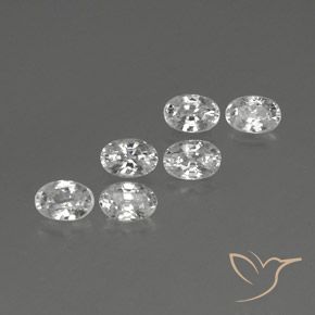 Gemme di Zircone Bianco naturale da 4.74 ct, Ovale, VVS-VS