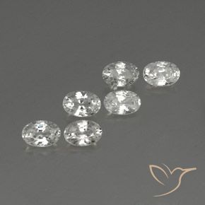 Gemme di Zircone Bianco naturale da 4.54 ct, Ovale, VVS-VS