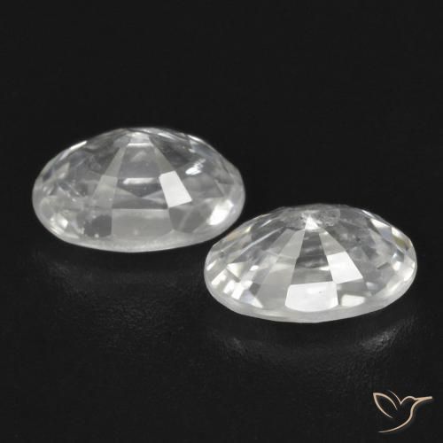 Gemme di Zircone Bianco naturale da 1.67 ct, Ovale, VVS-VS