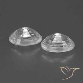 Gemme di Zircone Bianco naturale da 1.69 ct, Ovale, VVS