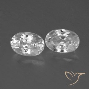 Gemme di Zircone Bianco naturale da 1.70 ct, Ovale, VVS