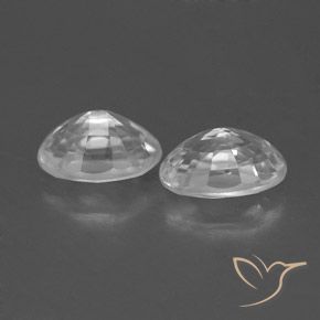 Gemme di Zircone Bianco naturale da 1.70 ct, Ovale, VVS