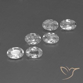 Gemme di Zircone Bianco naturale da 3.92 ct, Ovale, VVS-VS