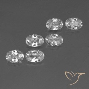 Gemme di Zircone Bianco naturale da 4.55 ct, Ovale, VVS-VS