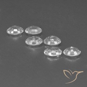 Gemme di Zircone Bianco naturale da 4.55 ct, Ovale, VVS-VS