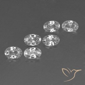 Gemme di Zircone Bianco naturale da 4.42 ct, Ovale, VVS-VS