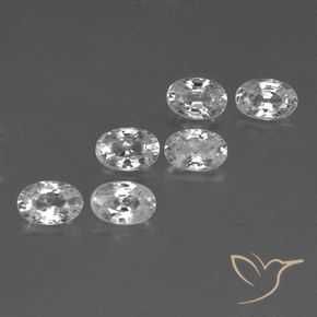 Gemme di Zircone Bianco naturale da 4.39 ct, Ovale, VVS-VS