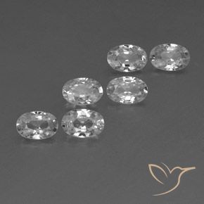 Gemme di Zircone Bianco naturale da 4.07 ct, Ovale, VVS-VS