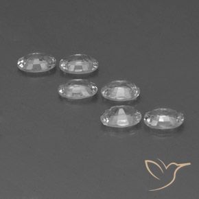 Gemme di Zircone Bianco naturale da 4.07 ct, Ovale, VVS-VS