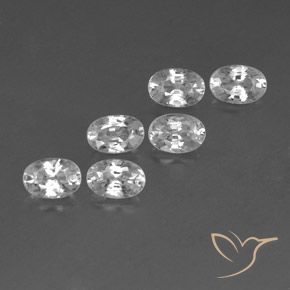 Gemme di Zircone Bianco naturale da 4.64 ct, Ovale, VVS-VS