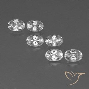 Gemme di Zircone Bianco naturale da 4.77 ct, Ovale, VVS-VS