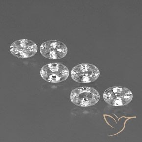 Gemme di Zircone Bianco naturale da 4.68 ct, Ovale, VVS-VS