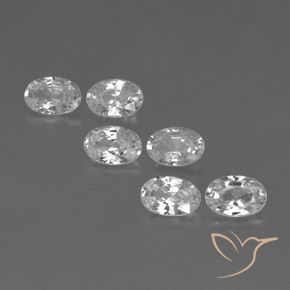 Gemme di Zircone Bianco naturale da 4.18 ct, Ovale, VVS-VS