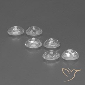 Gemme di Zircone Bianco naturale da 5.35 ct, Ovale, VVS-VS
