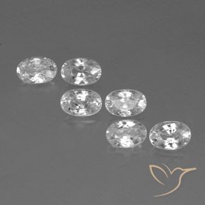 Gemme di Zircone Bianco naturale da 4.69 ct, Ovale, VVS-VS