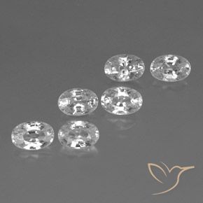 Gemme di Zircone Bianco naturale da 4.63 ct, Ovale, VVS-VS