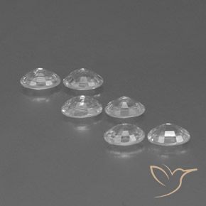 Gemme di Zircone Bianco naturale da 4.63 ct, Ovale, VVS-VS