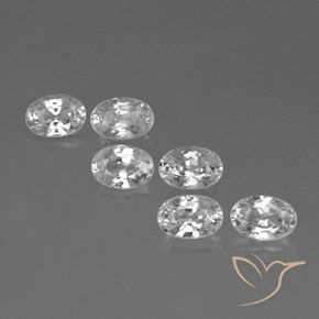 Gemme di Zircone Bianco naturale da 4.61 ct, Ovale, VVS-VS