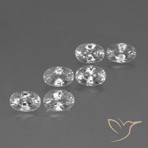 Gemme di Zircone Bianco naturale da 5.01 ct, Ovale, VVS-VS