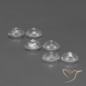 Gemme di Zircone Bianco naturale da 5.01 ct, Ovale, VVS-VS