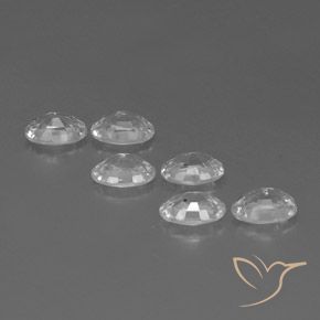 Gemme di Zircone Bianco naturale da 4.45 ct, Ovale, VVS-VS