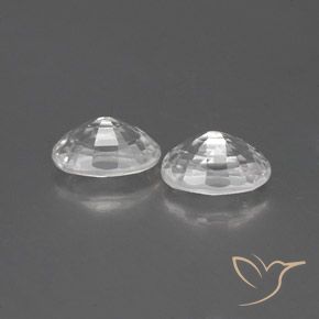 Gemme di Zircone Bianco naturale da 1.64 ct, Ovale, VVS-VS