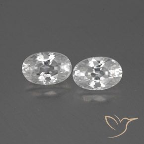1.70ctw Naturale Bianco Zircone, Ovale, VS