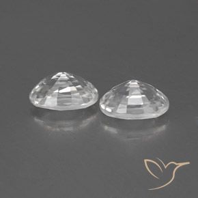 Gemme di Zircone Bianco naturale da 1.70 ct, Ovale, VS