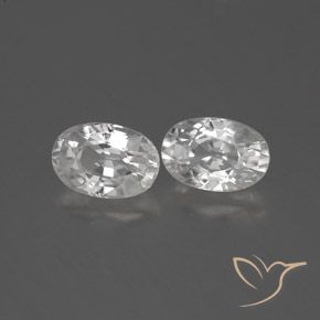 Gemme di Zircone Bianco naturale da 1.69 ct, Ovale, VVS