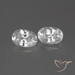 Gemme di Zircone Bianco naturale da 1.65 ct, Ovale, VVS